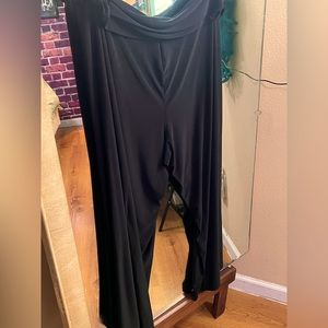 Black stretchy dress pants palazzo style